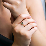 1.00 Karat Oval Yeşil Safir Vintage Pırlantalı Yüzük - RNF0242 | Renkli Pırlantalı Yüzükler | Ronaff Pırlanta | Tektaş Yüzük, Pırlanta Yüzük, Kolye, Küpe