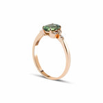 1.00 Karat Oval Yeşil Safir Vintage Pırlantalı Yüzük - RNF0242 | Renkli Pırlantalı Yüzükler | Ronaff Pırlanta | Tektaş Yüzük, Pırlanta Yüzük, Kolye, Küpe