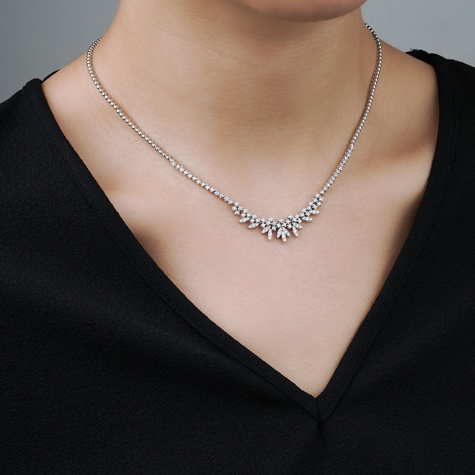 1.00 Karat Pırlanta Gerdanlık - RNF0326 | Gerdanlık | Ronaff Pırlanta | Tektaş Yüzük, Pırlanta Yüzük, Kolye, Küpe