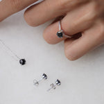 0.20 Karat Siyah Pırlantalı Tektaş Küpe - RNF0625 | Pırlanta Küpe | Ronaff Pırlanta | Tektaş Yüzük, Pırlanta Yüzük, Kolye, Küpe