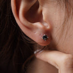 1.00 Karat Siyah Elmas Tektaş Küpe - RNF0651 | Pırlanta Küpe | Ronaff Pırlanta | Tektaş Yüzük, Pırlanta Yüzük, Kolye, Küpe