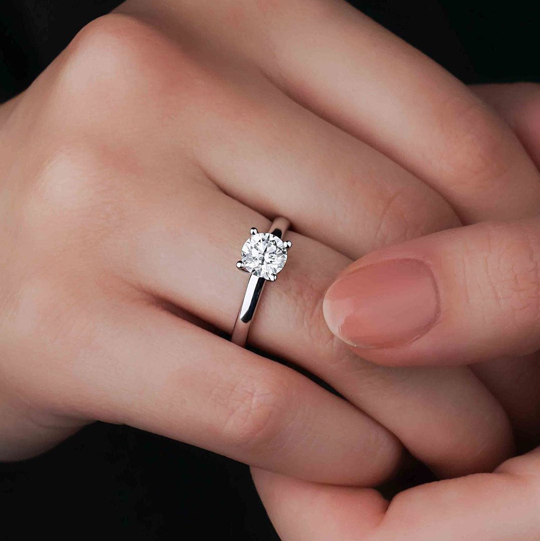 1.00 Karat Yuvarlak Kesim GIA/HRD Sertifikalı Tektaş Pırlanta Yüzük - RNF0471 | Tektaş Pırlanta | Ronaff Pırlanta | Tektaş Yüzük, Pırlanta Yüzük, Kolye, Küpe