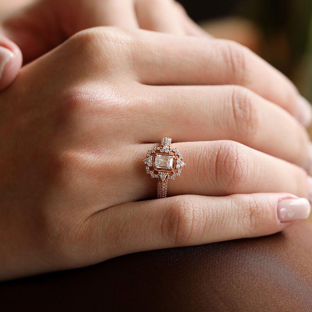 1.14 Karat Queen GIA/HRD Sertifikalı Emrald Pırlanta Yüzük - RNF0332 | Tektaş Pırlanta | Ronaff Pırlanta | Tektaş Yüzük, Pırlanta Yüzük, Kolye, Küpe