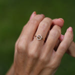 1.08 Karat Salt and Pepper Pırlantalı Yüzük (Karamel) - RNF0539 | Tektaş Pırlanta | Ronaff Pırlanta | Tektaş Yüzük, Pırlanta Yüzük, Kolye, Küpe