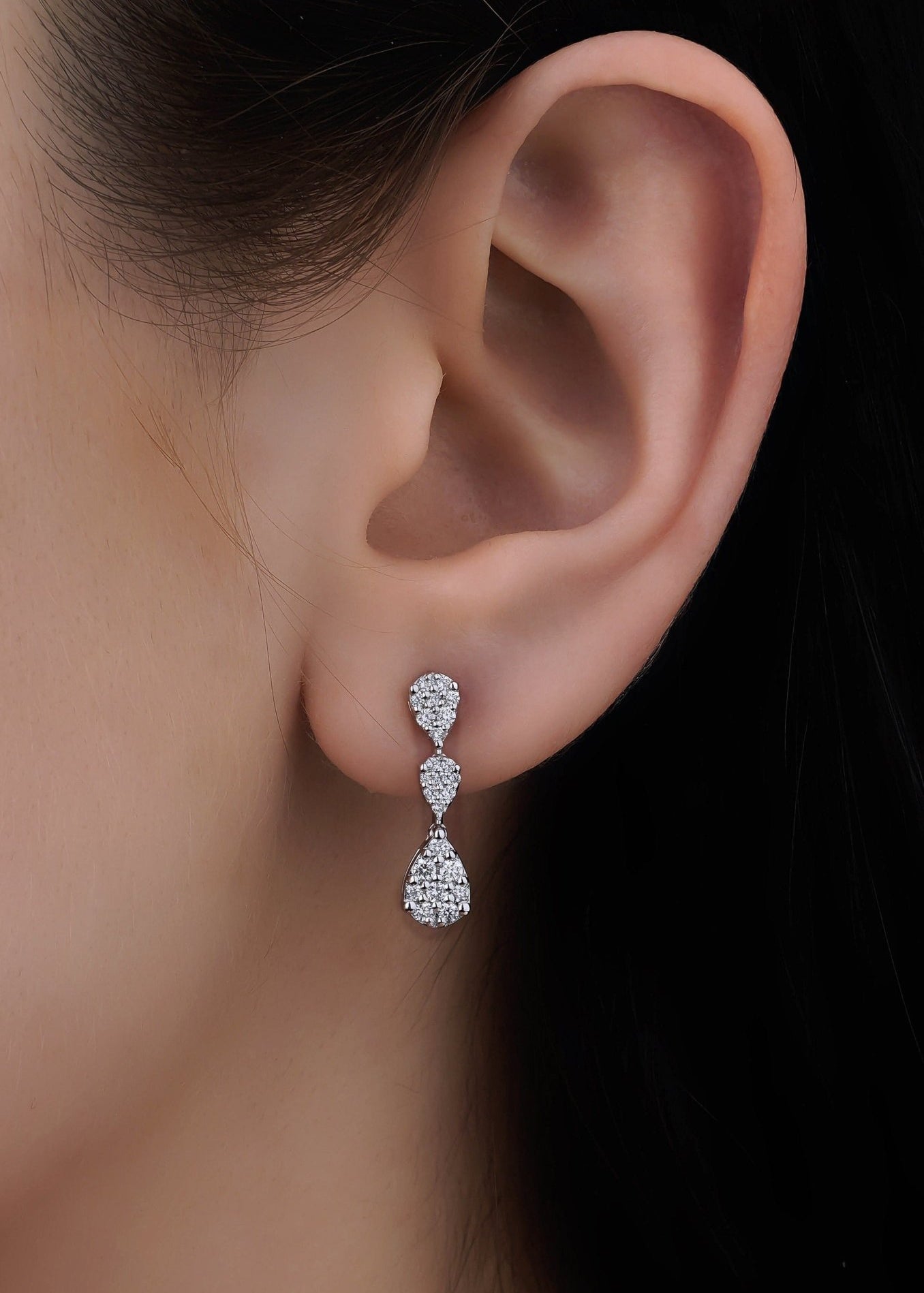 1.08 Karat Su Damlası Pırlantalı Küpe - RNF0593 | Pırlanta Küpe | Ronaff Pırlanta | Tektaş Yüzük, Pırlanta Yüzük, Kolye, Küpe