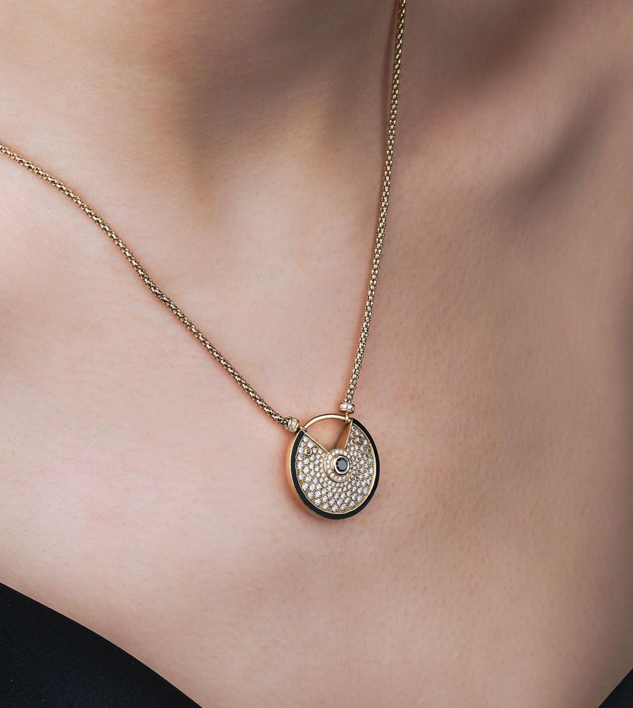 1.10 Karat Siyah Pırlantalı Tasarım Kolye - RNF0199 | Pırlanta Kolye | Ronaff Pırlanta | Tektaş Yüzük, Pırlanta Yüzük, Kolye, Küpe