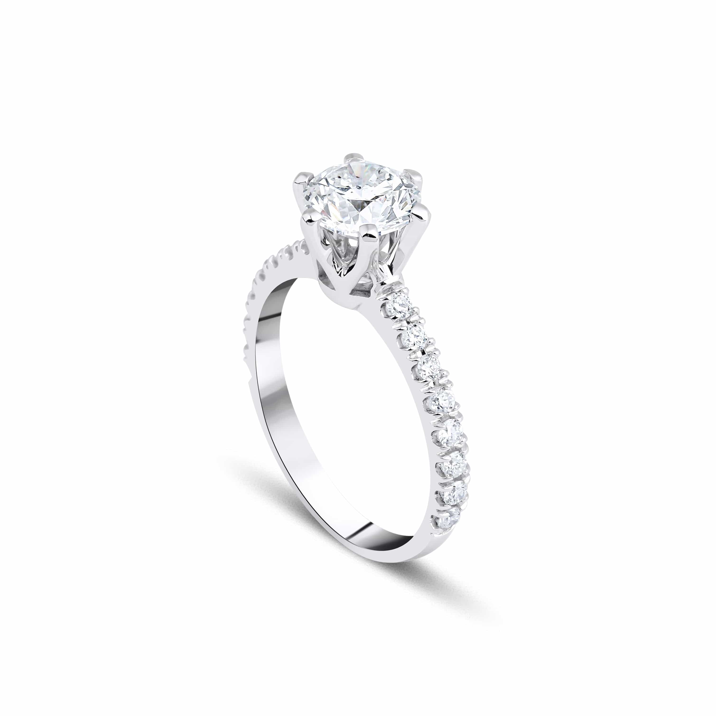 1.14 Karat Yuvarlak Pırlanta Tektaş Yüzük - RNF0257 | Tektaş Pırlanta | Ronaff Pırlanta | Tektaş Yüzük, Pırlanta Yüzük, Kolye, Küpe