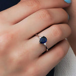 1.20 Karat Damla Safir Pırlantalı Yüzük - RNF0339 | Renkli Taşlı Yüzükler | Ronaff Pırlanta | Tektaş Yüzük, Pırlanta Yüzük, Kolye, Küpe