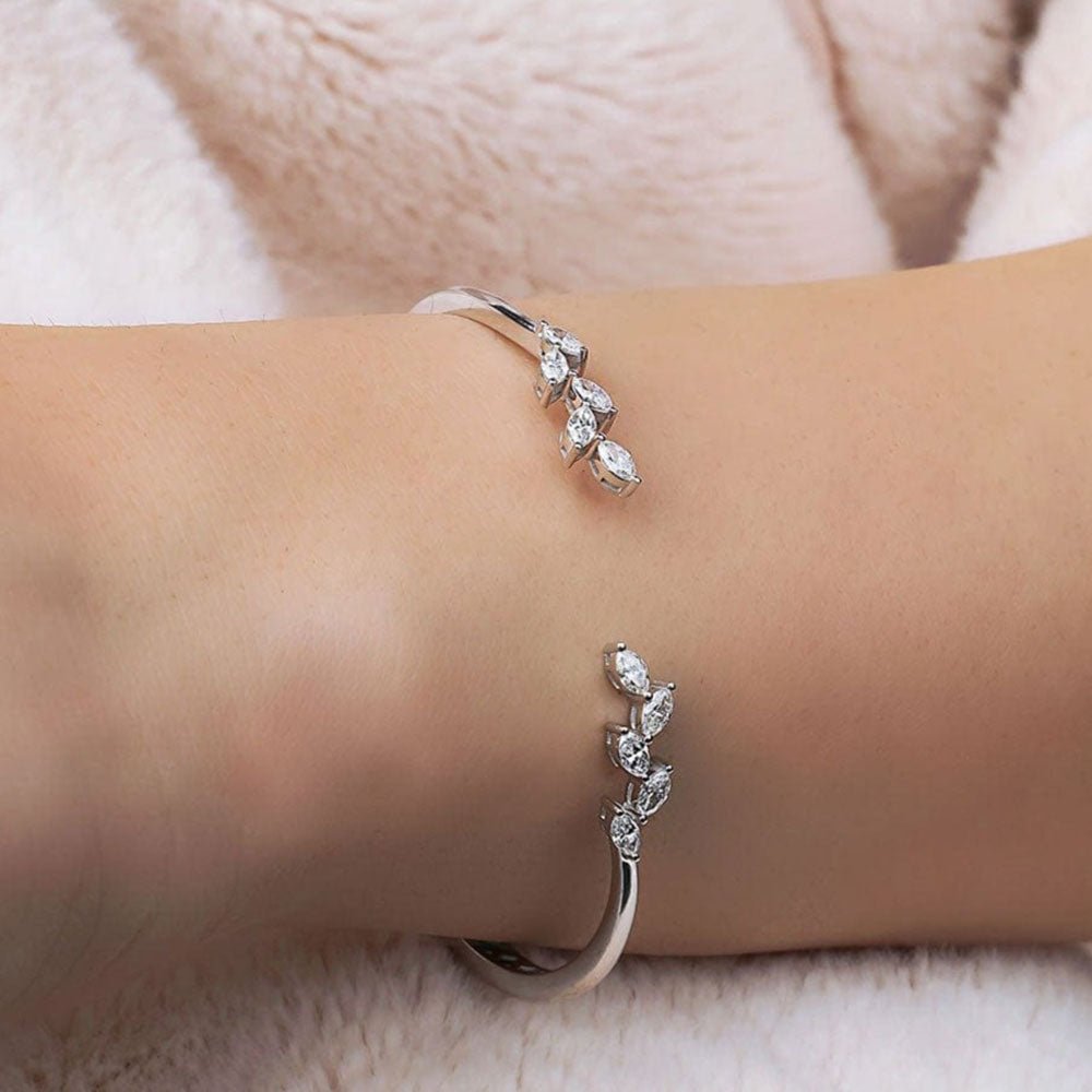 1.20 Karat Markiz Kesim Pırlantalı Tasarım Bileklik - RNF0350 | Pırlanta Bileklik | Ronaff Pırlanta | Tektaş Yüzük, Pırlanta Yüzük, Kolye, Küpe