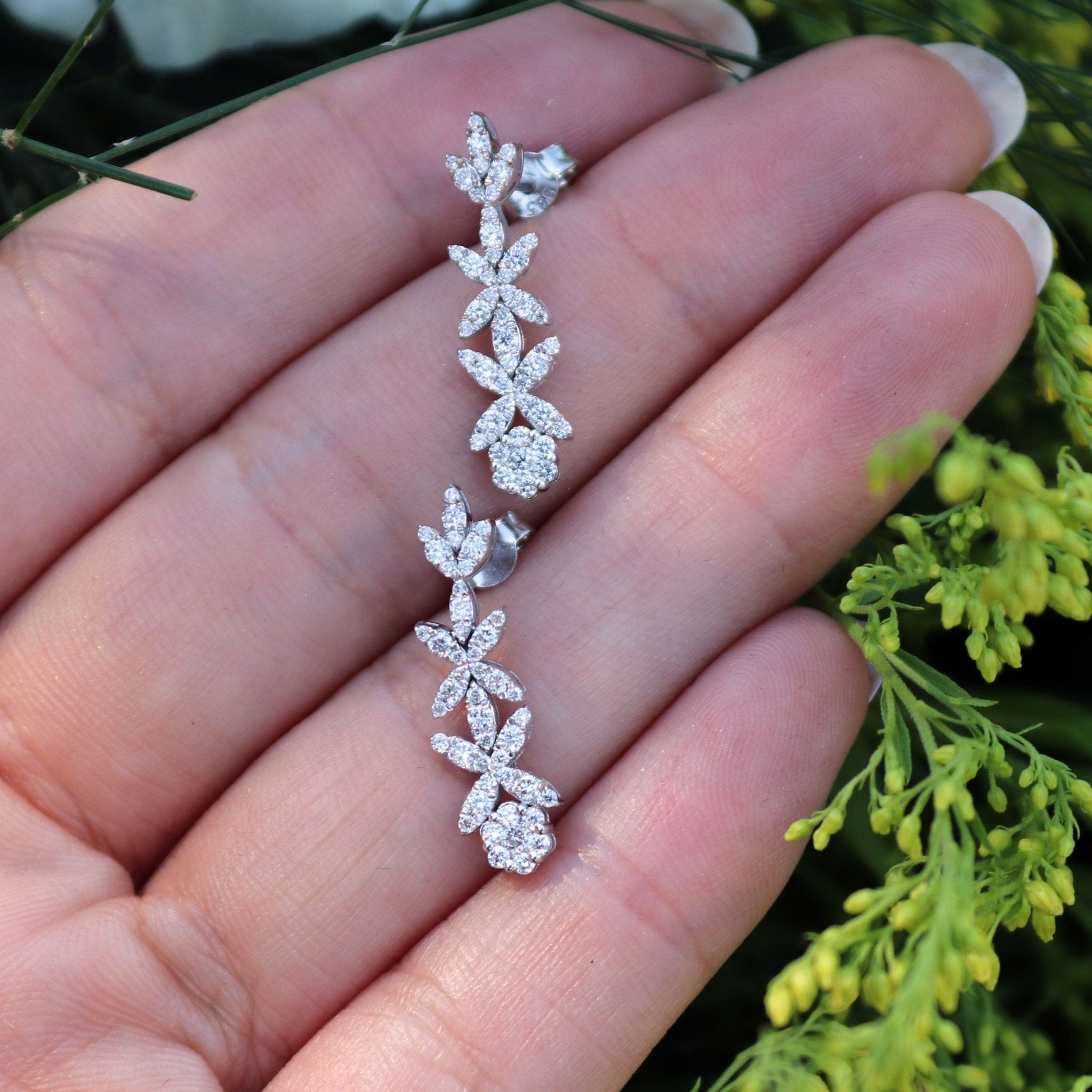 1.20 Karat Pırlantalı Tasarım Küpe - RNF0136 | Pırlanta Küpe | Ronaff Pırlanta | Tektaş Yüzük, Pırlanta Yüzük, Kolye, Küpe