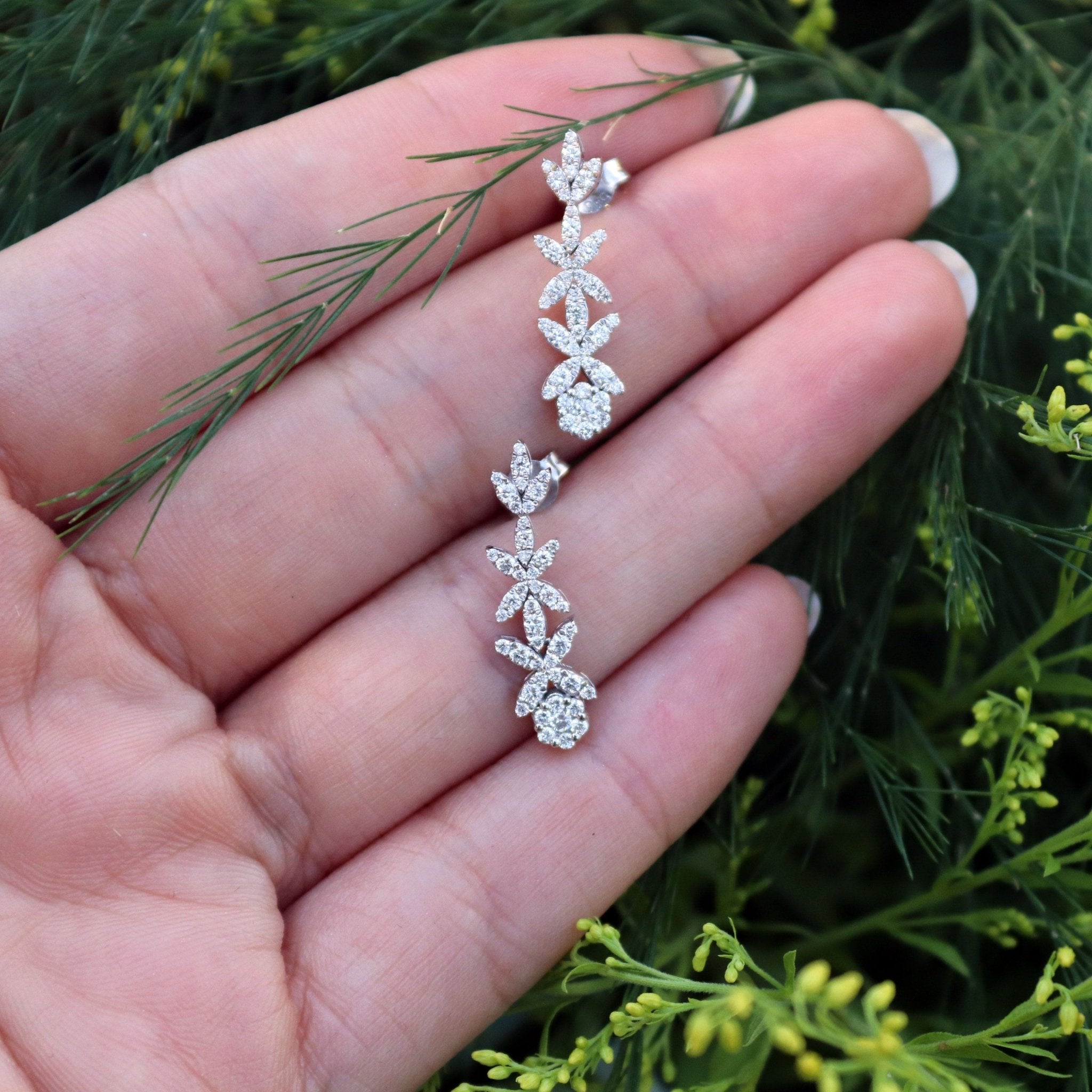 1.20 Karat Pırlantalı Tasarım Küpe - RNF0136 | Pırlanta Küpe | Ronaff Pırlanta | Tektaş Yüzük, Pırlanta Yüzük, Kolye, Küpe