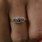 1.20 Karat Salt and Pepper Tria Pırlantalı Yüzük - RNF0540 | Tektaş Pırlanta | Ronaff Pırlanta | Tektaş Yüzük, Pırlanta Yüzük, Kolye, Küpe