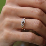 1.20 Karat Salt and Pepper Tria Pırlantalı Yüzük - RNF0540 | Tektaş Pırlanta | Ronaff Pırlanta | Tektaş Yüzük, Pırlanta Yüzük, Kolye, Küpe