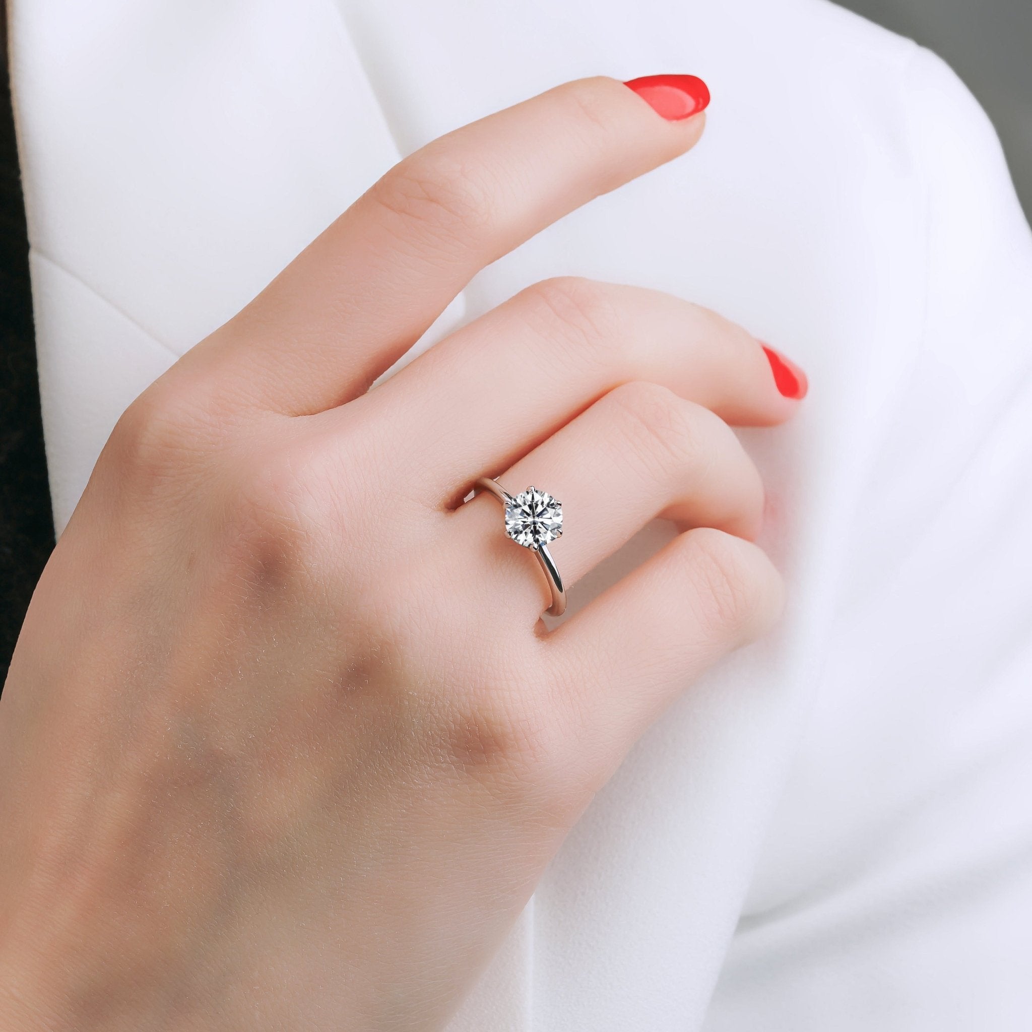 1.20 Karat Yuvarlak Kesim HRD Sertifikalı Tektaş Pırlanta Yüzük - RNF0597 | Tektaş Pırlanta | Ronaff Pırlanta | Tektaş Yüzük, Pırlanta Yüzük, Kolye, Küpe