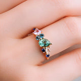 1.26 Karat Gökkuşağı Özel Tasarım Yüzük - RNF0616 | Renkli Taşlı Yüzükler | Ronaff Pırlanta | Tektaş Yüzük, Pırlanta Yüzük, Kolye, Küpe