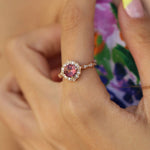 1.27 Karat Yuvarlak Turmalin Pırlantalı Yüzük - RNF0314 | Renkli Taşlı Yüzükler | Ronaff Pırlanta | Tektaş Yüzük, Pırlanta Yüzük, Kolye, Küpe