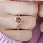 1.27 Karat Yuvarlak Turmalin Pırlantalı Yüzük - RNF0314 | Renkli Taşlı Yüzükler | Ronaff Pırlanta | Tektaş Yüzük, Pırlanta Yüzük, Kolye, Küpe