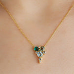 1.32 Karat Yeşilin Tonları Renkli Pırlantalı Tasarım Kolye - RNF0142 | Pırlanta Kolye | Ronaff Pırlanta | Tektaş Yüzük, Pırlanta Yüzük, Kolye, Küpe