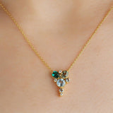 1.32 Karat Yeşilin Tonları Renkli Pırlantalı Tasarım Kolye - RNF0142 | Pırlanta Kolye | Ronaff Pırlanta | Tektaş Yüzük, Pırlanta Yüzük, Kolye, Küpe