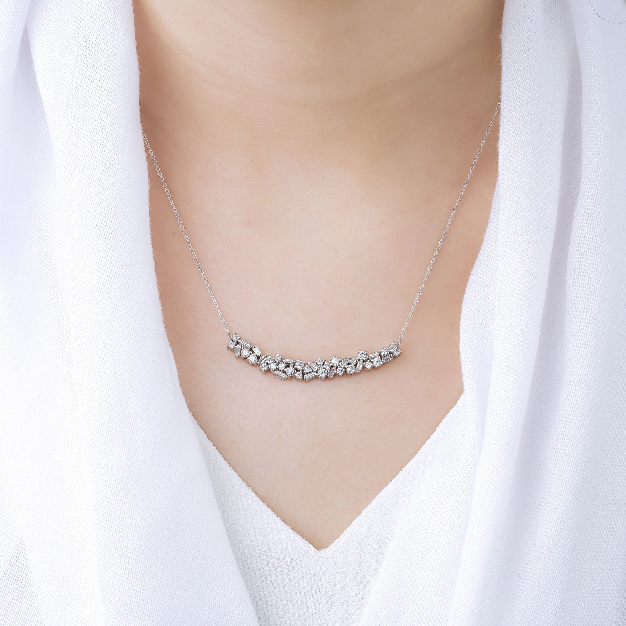 1.56 Karat Baget Kesim Pırlanta Kolye - RNF0149 | Pırlanta Kolye | Ronaff Pırlanta | Tektaş Yüzük, Pırlanta Yüzük, Kolye, Küpe