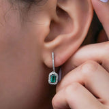 1.60 Karat Baget Kesim Zümrüt Pırlantalı Küpe - RNF0353 | Renkli Taşlı Küpe | Ronaff Pırlanta | Tektaş Yüzük, Pırlanta Yüzük, Kolye, Küpe