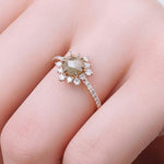 1.60 Karat Salt and Pepper Pırlanta Elmas Tasarım Yüzük - RNF0534 | Tektaş Pırlanta | Ronaff Pırlanta | Tektaş Yüzük, Pırlanta Yüzük, Kolye, Küpe