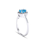 1.62 Karat Oval Mavi Topaz Pırlantalı Yüzük - RNF0252 | Renkli Pırlantalı Yüzükler | Ronaff Pırlanta | Tektaş Yüzük, Pırlanta Yüzük, Kolye, Küpe