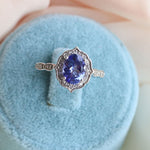 1.65 Karat Oval Tanzanit Pırlantalı Yüzük - RNF0313 | Renkli Taşlı Yüzükler | Ronaff Pırlanta | Tektaş Yüzük, Pırlanta Yüzük, Kolye, Küpe