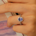 1.65 Karat Oval Tanzanit Pırlantalı Yüzük - RNF0313 | Renkli Taşlı Yüzükler | Ronaff Pırlanta | Tektaş Yüzük, Pırlanta Yüzük, Kolye, Küpe