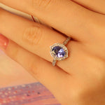 1.65 Karat Oval Tanzanit Pırlantalı Yüzük - RNF0313 | Renkli Taşlı Yüzükler | Ronaff Pırlanta | Tektaş Yüzük, Pırlanta Yüzük, Kolye, Küpe