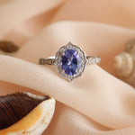 1.65 Karat Oval Tanzanit Pırlantalı Yüzük - RNF0313 | Renkli Taşlı Yüzükler | Ronaff Pırlanta | Tektaş Yüzük, Pırlanta Yüzük, Kolye, Küpe
