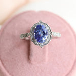 1.65 Karat Oval Tanzanit Pırlantalı Yüzük - RNF0313 | Renkli Taşlı Yüzükler | Ronaff Pırlanta | Tektaş Yüzük, Pırlanta Yüzük, Kolye, Küpe