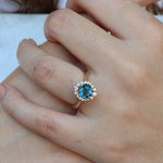 1.67 Karat London Blue Topaz Pırlantalı Yüzük - RNF0140 | Renkli Pırlantalı Yüzükler | Ronaff Pırlanta | Tektaş Yüzük, Pırlanta Yüzük, Kolye, Küpe