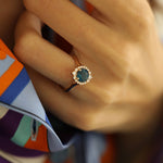 1.67 Karat London Blue Topaz Pırlantalı Yüzük - RNF0140 | Renkli Pırlantalı Yüzükler | Ronaff Pırlanta | Tektaş Yüzük, Pırlanta Yüzük, Kolye, Küpe