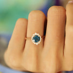 1.67 Karat London Blue Topaz Pırlantalı Yüzük - RNF0140 | Renkli Pırlantalı Yüzükler | Ronaff Pırlanta | Tektaş Yüzük, Pırlanta Yüzük, Kolye, Küpe