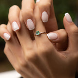 1.28 Karat Emerald Kesim Zümrüt & 0.40 Karat Baget Kesim Pırlantalı Tektaş Yüzük - RNF0118 | Renkli Taşlı Yüzükler | Ronaff Pırlanta | Tektaş Yüzük, Pırlanta Yüzük, Kolye, Küpe