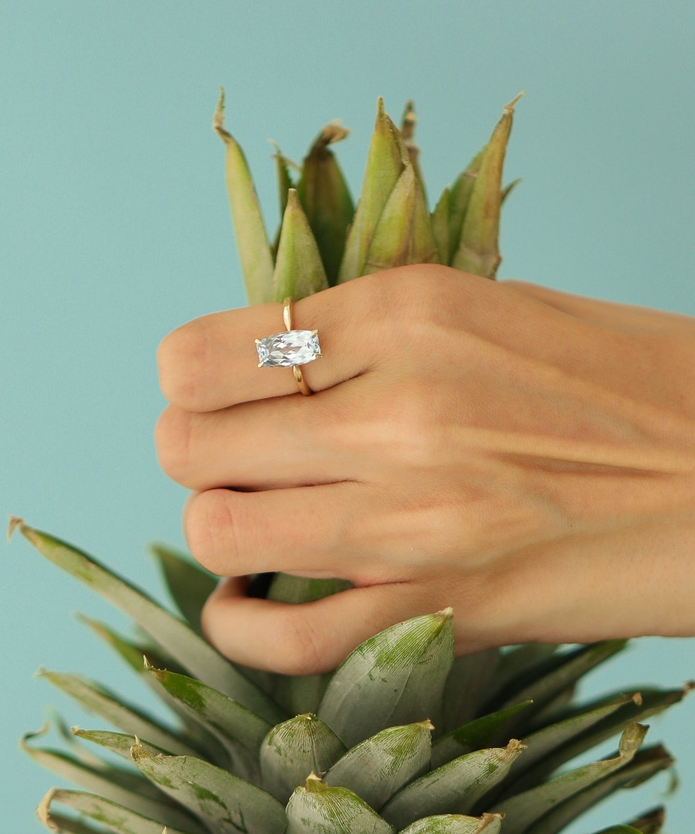 1.68 Karat Mavi Topaz Özel Kesim ve Tasarım Tektaş Yüzük - RNF0701 | Tasarım Yüzük | Ronaff Pırlanta | Tektaş Yüzük, Pırlanta Yüzük, Kolye, Küpe