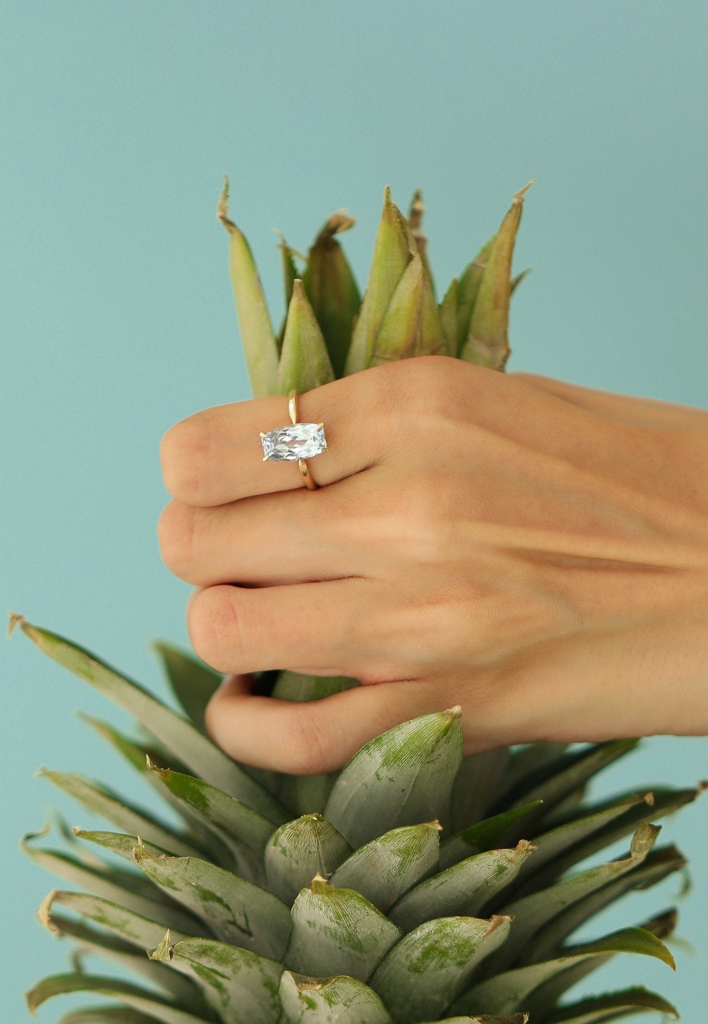 1.68 Karat Mavi Topaz Özel Kesim ve Tasarım Tektaş Yüzük - RNF0701 | Tasarım Yüzük | Ronaff Pırlanta | Tektaş Yüzük, Pırlanta Yüzük, Kolye, Küpe