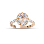 1.79 Karat Morganit Pırlantalı Vintage Yüzük - RNF0219 | Renkli Taşlı Yüzükler | Ronaff Pırlanta | Tektaş Yüzük, Pırlanta Yüzük, Kolye, Küpe