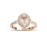 1.79 Karat Morganit Pırlantalı Vintage Yüzük - RNF0219 | Renkli Taşlı Yüzükler | Ronaff Pırlanta | Tektaş Yüzük, Pırlanta Yüzük, Kolye, Küpe