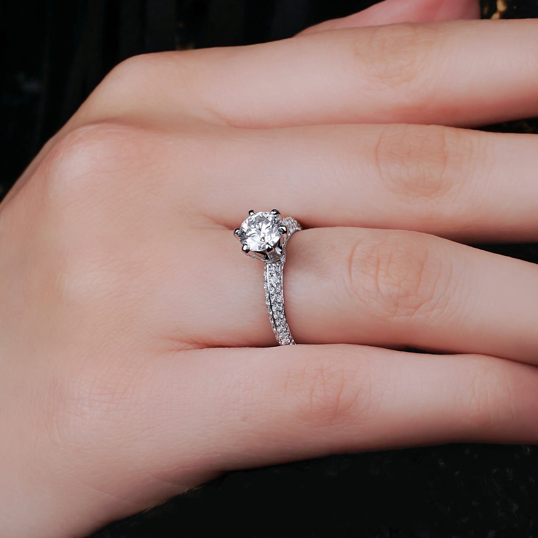 1.80 Karat Yuvarlak Kesim GIA/HRD Sertifikalı Tektaş Pırlanta Yüzük - RNF0472 | Tektaş Pırlanta | Ronaff Pırlanta | Tektaş Yüzük, Pırlanta Yüzük, Kolye, Küpe