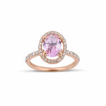 1.90 Karat Morganit Pırlantalı Yüzük - RNF0644 | Renkli Taşlı Yüzükler | Ronaff Pırlanta | Tektaş Yüzük, Pırlanta Yüzük, Kolye, Küpe