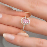 1.90 Karat Morganit Pırlantalı Yüzük - RNF0644 | Renkli Taşlı Yüzükler | Ronaff Pırlanta | Tektaş Yüzük, Pırlanta Yüzük, Kolye, Küpe