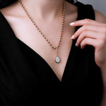 1.96 Karat Özel Tasarım Golden Marble Vintage Kolye - RNF0586 | Pırlanta Kolye | Ronaff Pırlanta | Tektaş Yüzük, Pırlanta Yüzük, Kolye, Küpe