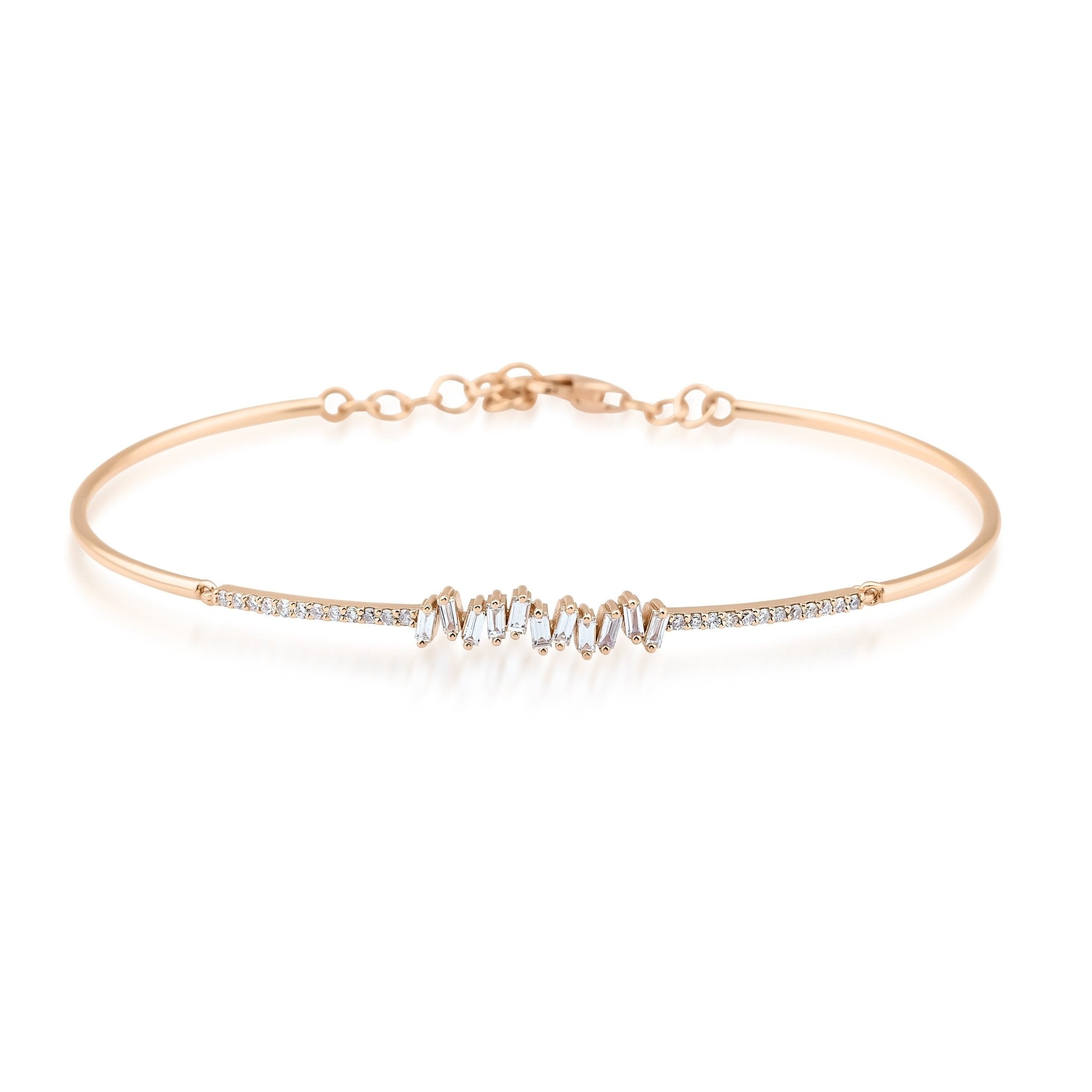 0.36 Karat Baget Pırlantalı Özel Tasarım Bileklik - RNF0717 | Pırlanta Bileklik | Ronaff Pırlanta | Tektaş Yüzük, Pırlanta Yüzük, Kolye, Küpe