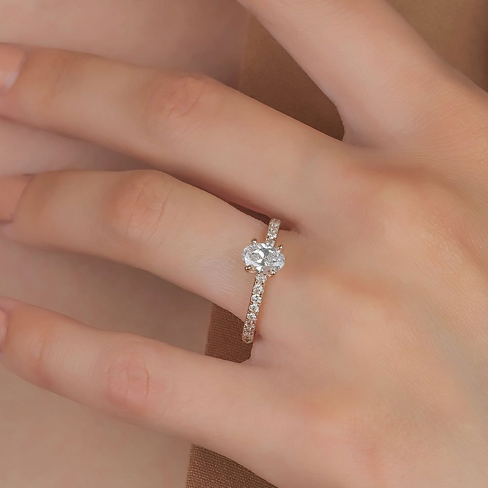 0.68 Karat Kenar Taşlı GIA/HRD sertifikalı Tektaş Pırlantalı Evlilik Yüzüğü - RNF0718 | Pırlanta Yüzük | Ronaff Pırlanta | Tektaş Yüzük, Pırlanta Yüzük, Kolye, Küpe