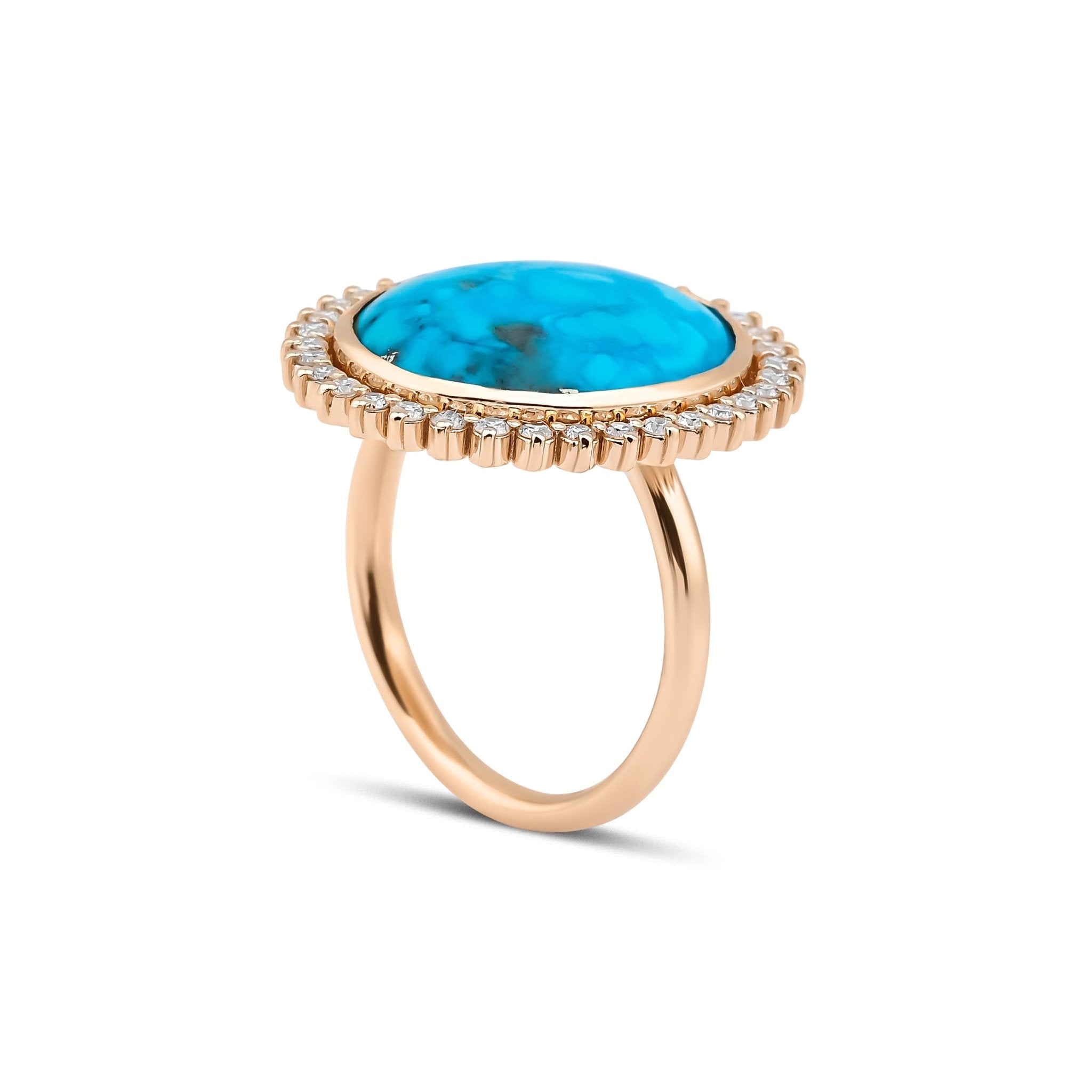 8.75 Karat Opal & Pırlantalı Özel Tasarım Yüzük ( Ocean Ring ) - RNF0706 | Renkli Taşlı Yüzükler | Ronaff Pırlanta | Tektaş Yüzük, Pırlanta Yüzük, Kolye, Küpe
