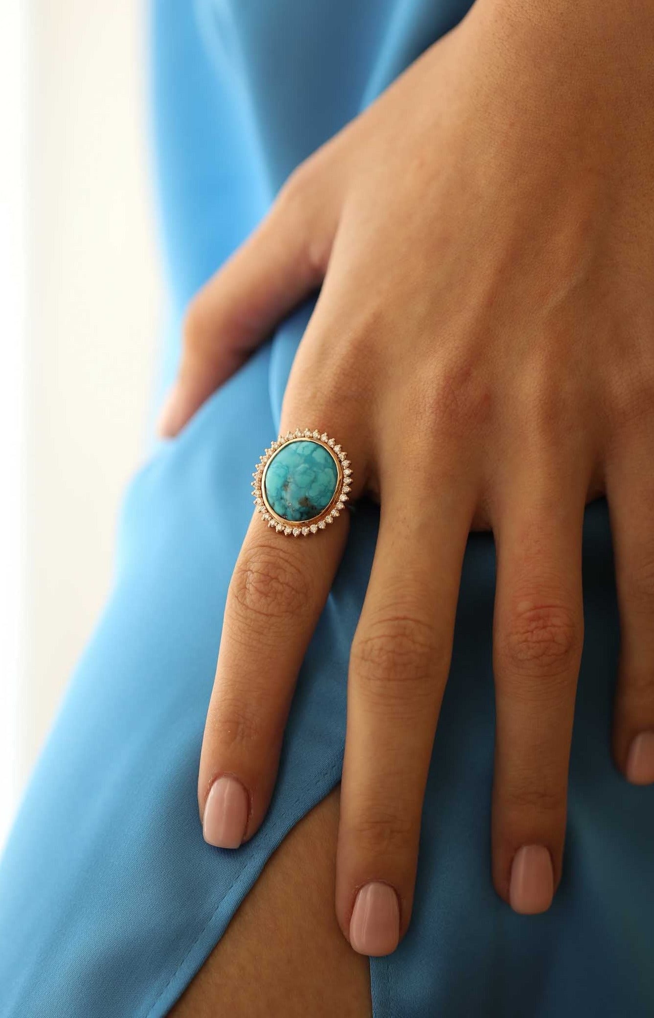 8.75 Karat Opal & Pırlantalı Özel Tasarım Yüzük ( Ocean Ring ) - RNF0706 | Renkli Taşlı Yüzükler | Ronaff Pırlanta | Tektaş Yüzük, Pırlanta Yüzük, Kolye, Küpe