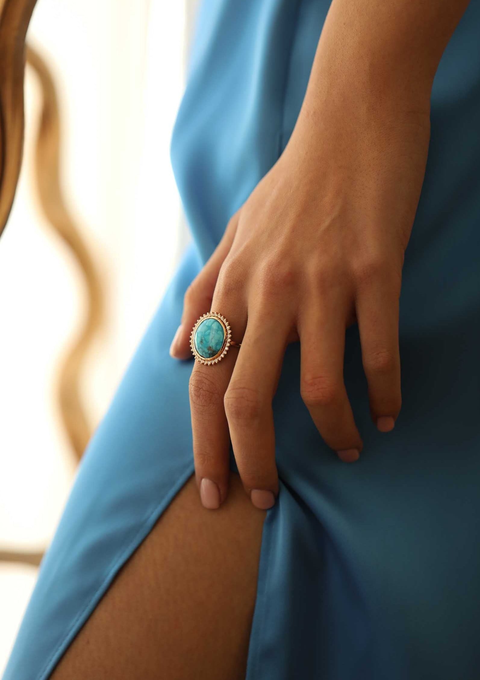 8.75 Karat Opal & Pırlantalı Özel Tasarım Yüzük ( Ocean Ring ) - RNF0706 | Renkli Taşlı Yüzükler | Ronaff Pırlanta | Tektaş Yüzük, Pırlanta Yüzük, Kolye, Küpe