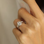 0.75 Karat Oval Merkez & 0.50 Karat Yuvarlak Kesim & 0.20 Karat Damla Kesim Pırlanta GIA/HRD Sertifikalı Özel Tasarım Tektaş Teklif Yüzüğü - RNF0714 | oval | Ronaff Pırlanta | Tektaş Yüzük, Pırlanta Yüzük, Kolye, Küpe